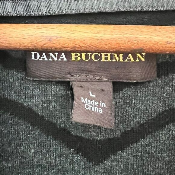 Dana Buchman 100% Cotton Batwing Sleeve Open Front Sweater - Picture 3 of 6